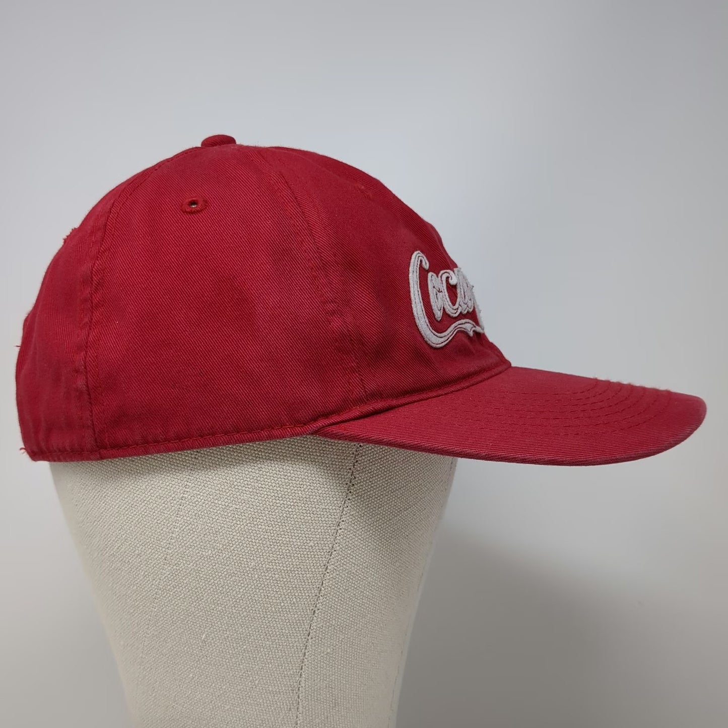 Anoma Baseball Cap Red One Size Coca Cola Embroidered Adjustable Strapback hat