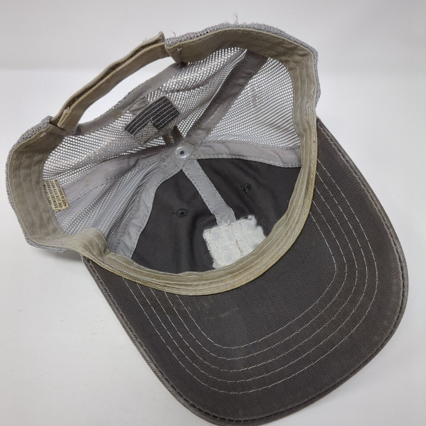 Vertx Patch Strapback Mesh Back Trucker Hat Gray One Size Adjustable