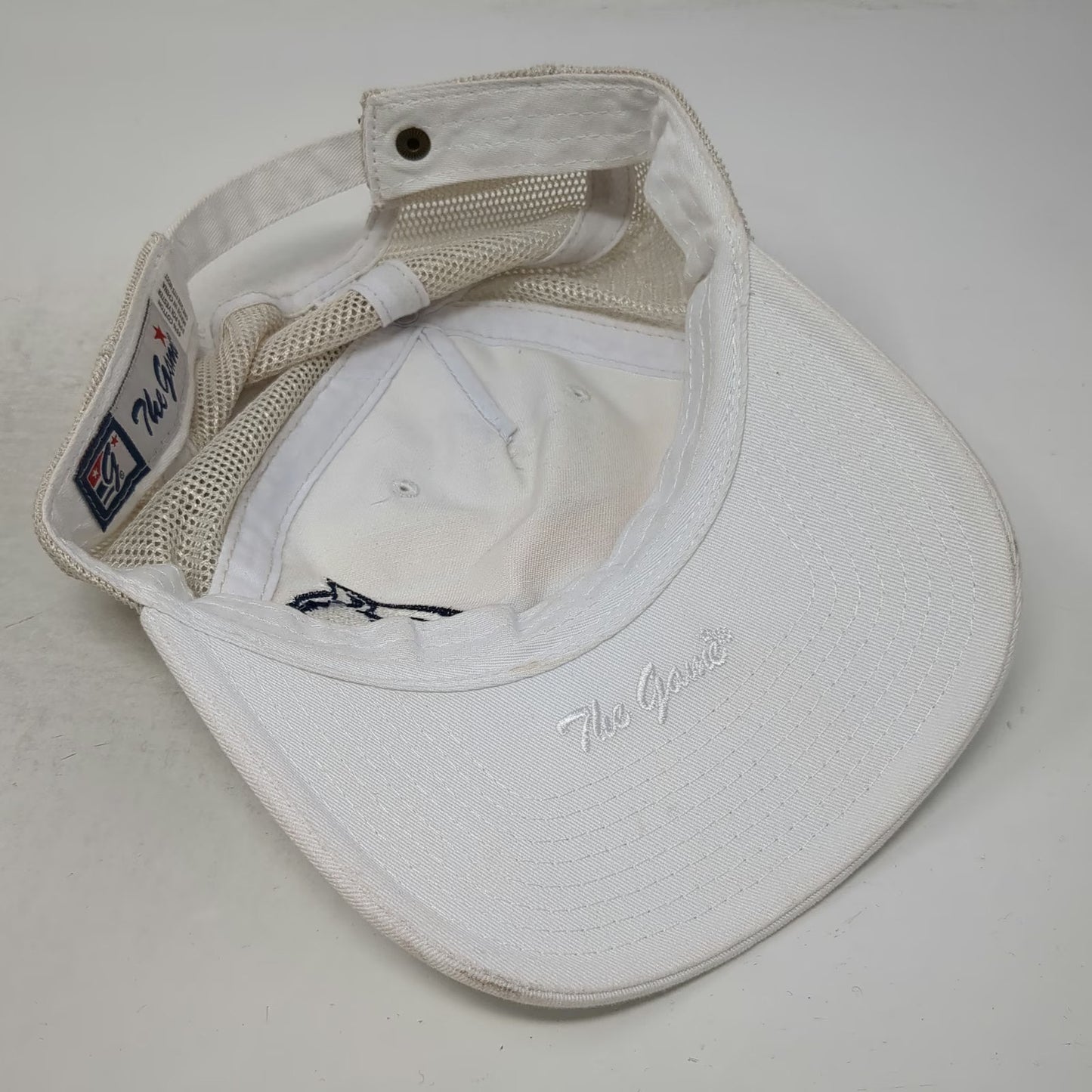 Texas State Bobcats NCAA The Game Cap White One Size Mesh Stripes Slideback Hat