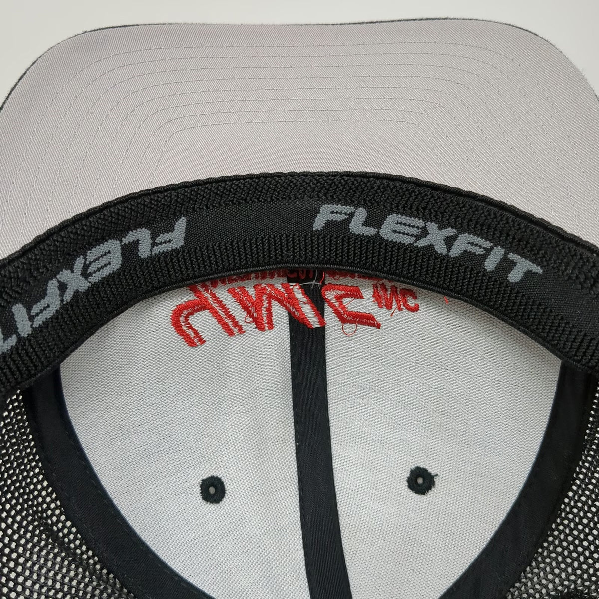 Port Authority Baseball Cap Black XL YMC Mechanical Contractor Flexfit Mesh Hat