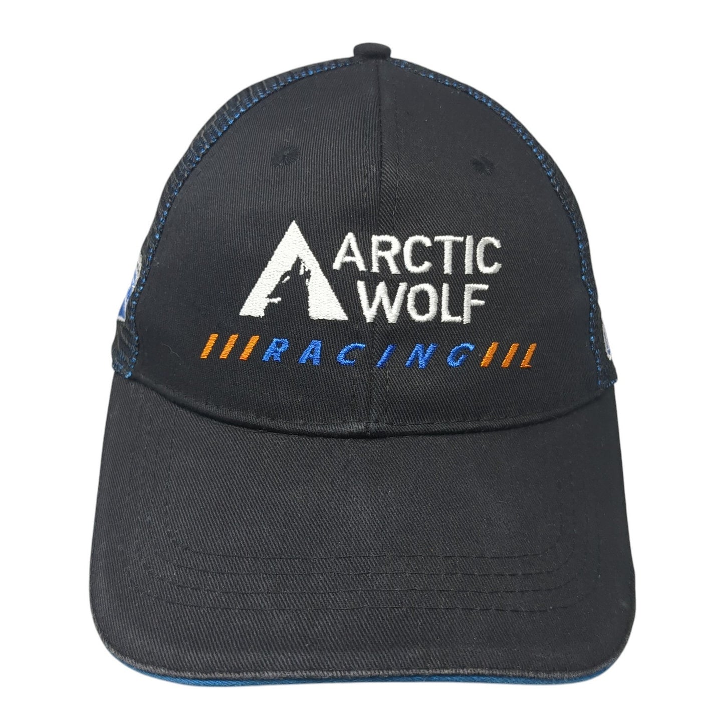 Arctic Wolf Racing 06/60 Snapback Trucker Hat Black One Size Mesh Back