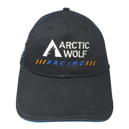 Arctic Wolf Racing 06/60 Snapback Trucker Hat Black One Size Mesh Back
