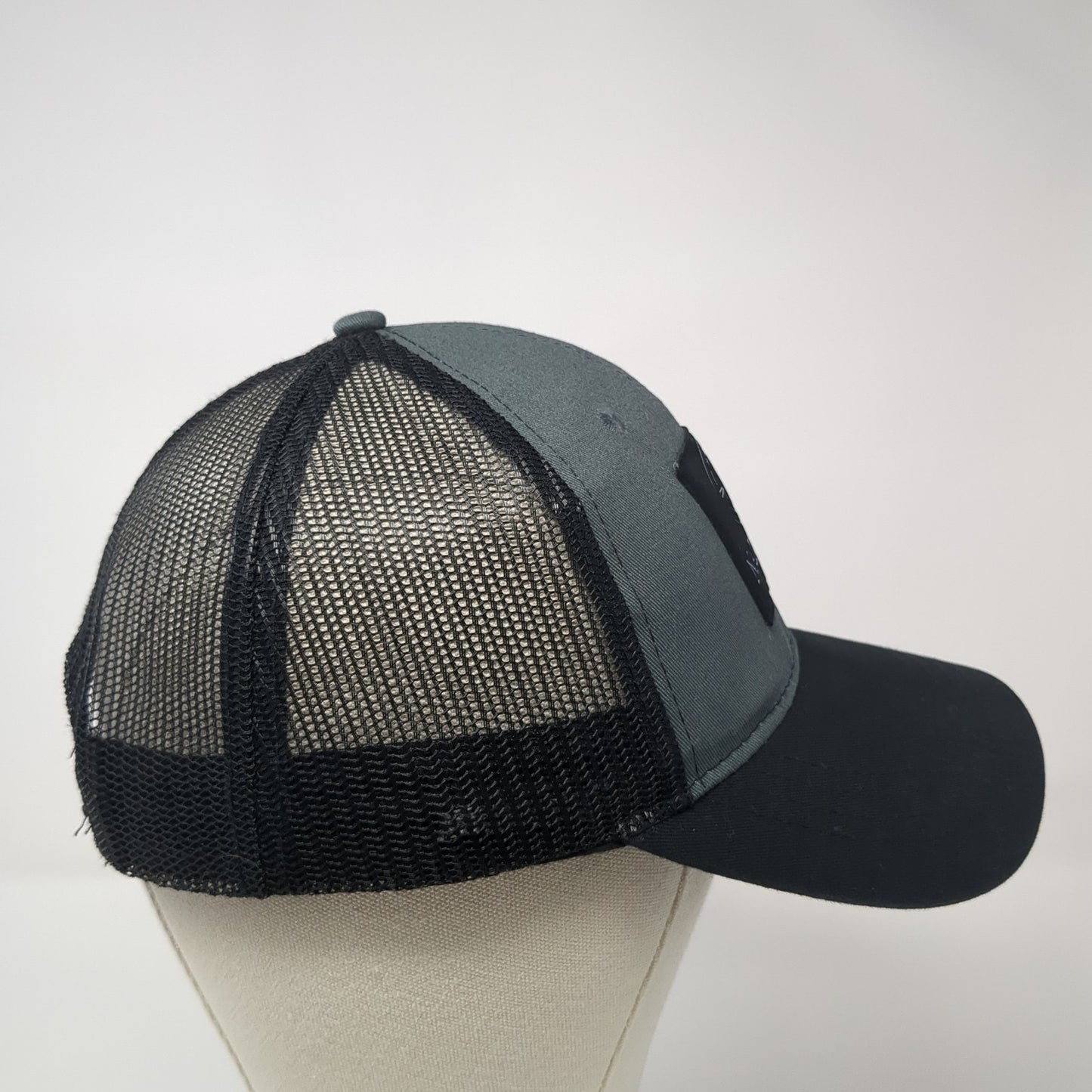 Nadalie USA Snapback Trucker Hat Black One Size Adjustable Mesh Back 6 Panel