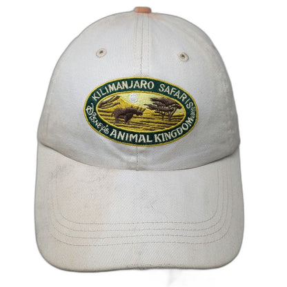 Disney Parks Kilimanjaro Safaris Animal Kingdom Hat Baseball Cap Beige One Size