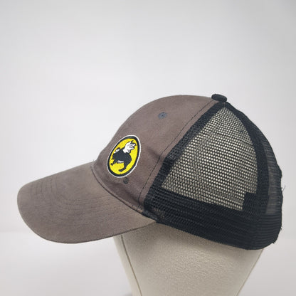 Buffalo Wild Wings Logo Strapback Trucker Hat Gray One Size Mesh Back