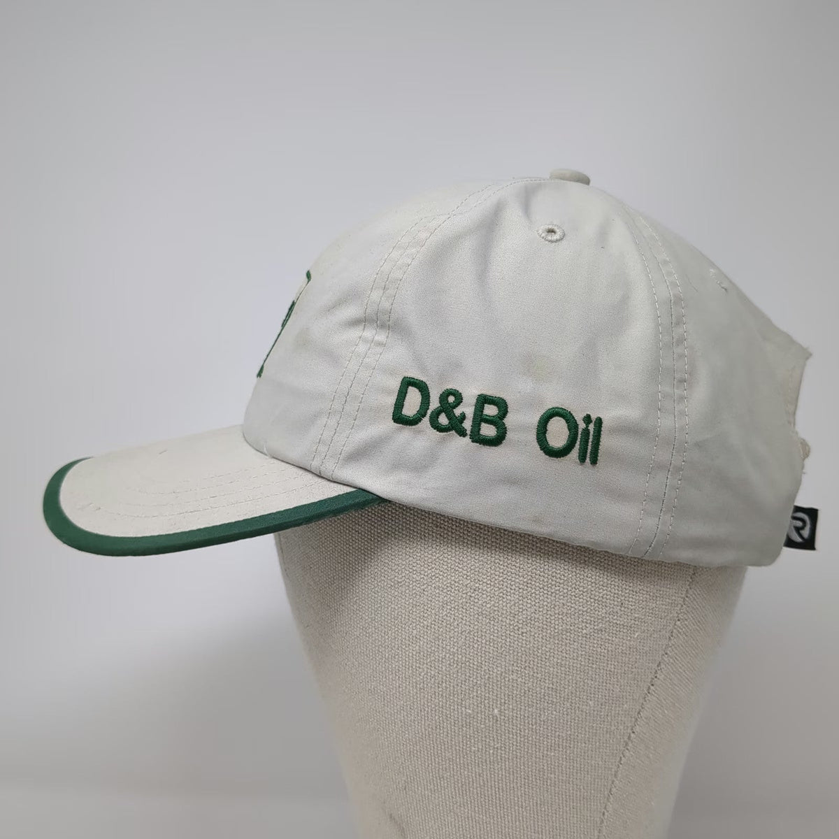 Richardson Baseball Cap Beige One Size Sinclair D&B Oil Green Logo Polyester Hat