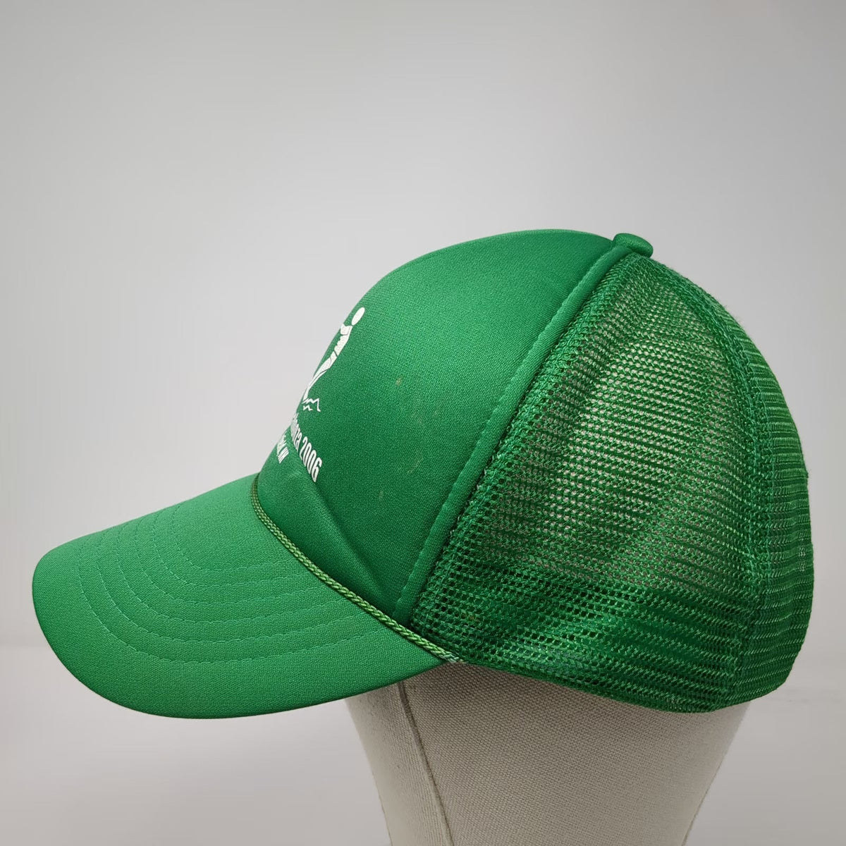 KC Trucker Hat Green One Size Crystalpalooza 2006 Enfield NH Water Skiing Mesh