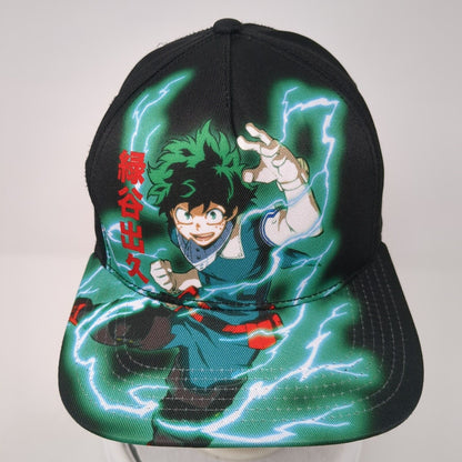 Deku My Hero Academia Snapback Hat Multi One Size Adjustable Anime