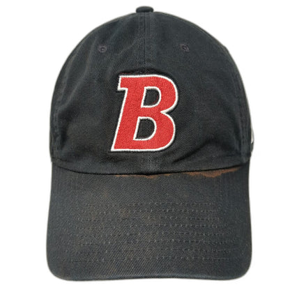 Nike Baseball Cap Black OSFM Letter B Embroidered Slideback Hat Cotton Swoosh