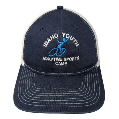 Idaho Youth Adaptive Sports Camp Trucker Hat Blue One Size Mesh Back