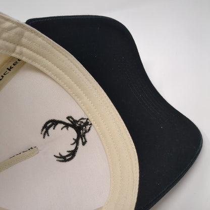 Buckedup.com Snapback Hat Tan One Size Adjustable Embroidered 6 Panel Cotton