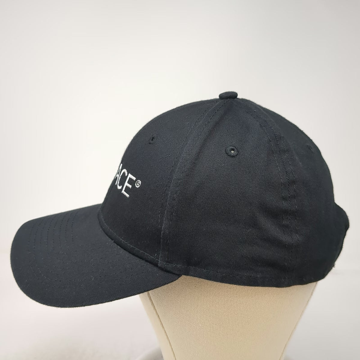 New Era Baseball Cap Black One Size EMFACE Embroidered 9FORTY Strapback Hat
