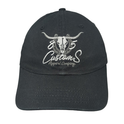 85 Customs Apparel Company Baseball Cap Black Small Adjustable Embroidered