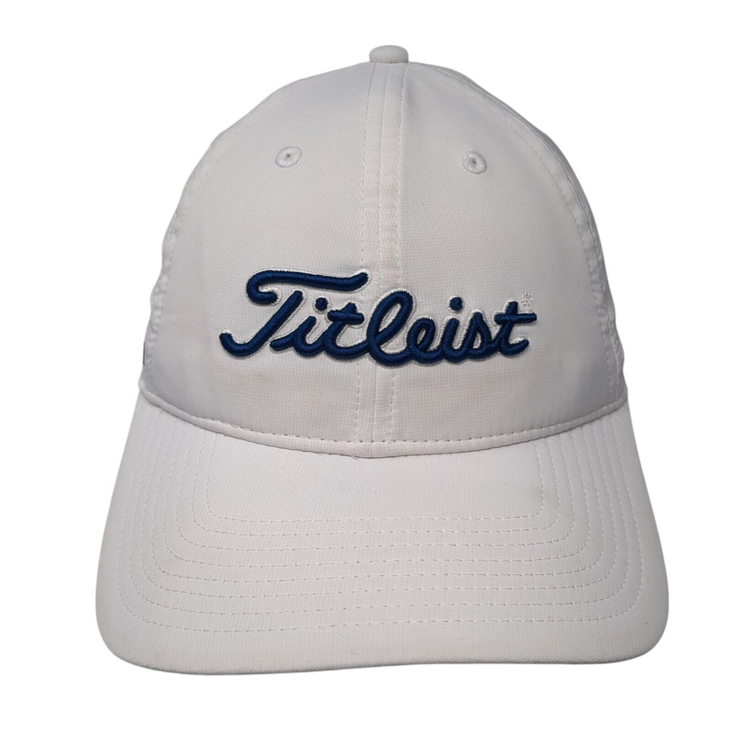 Titleist Pro V1 Strapback Golf Hat White One Size Embroidered 6 Panel