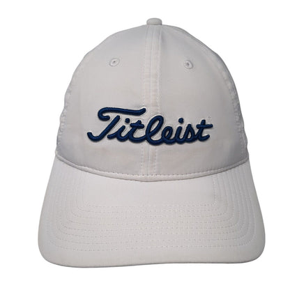 Titleist Pro V1 Strapback Golf Hat White One Size Embroidered 6 Panel