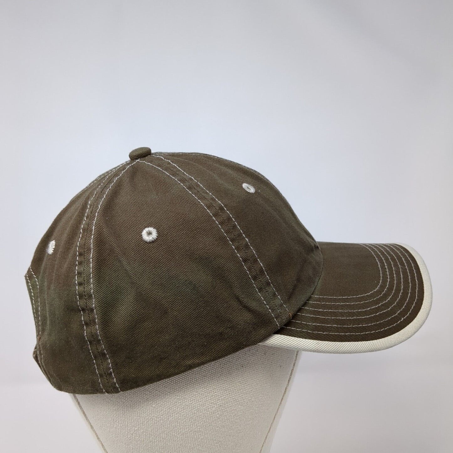 Port Authority Strapback Hat Brown One Size Adjustable 6 Panel Blank