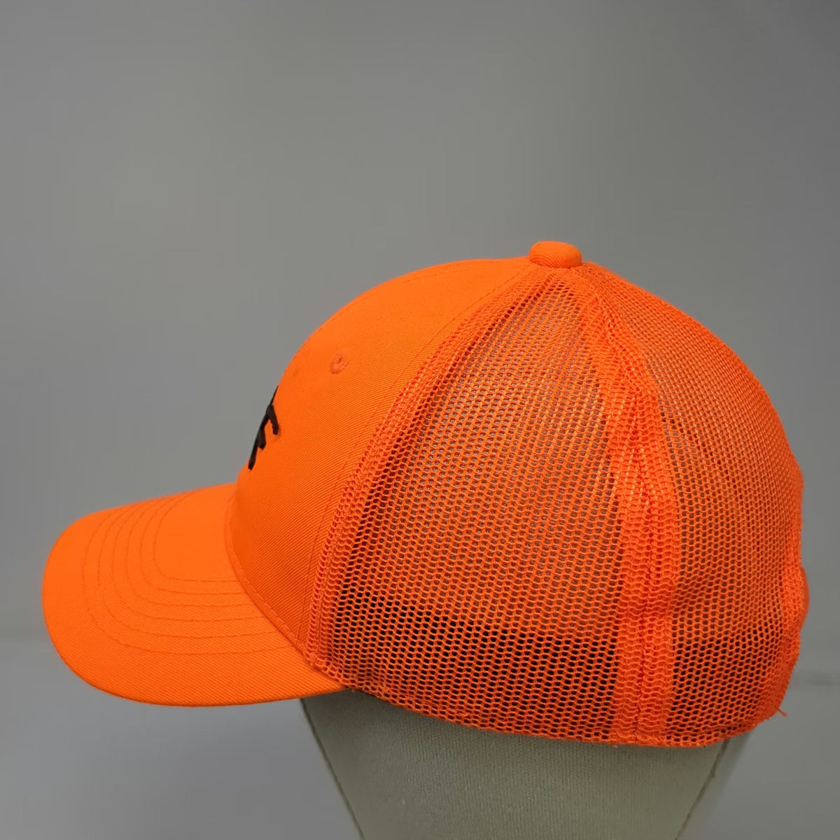 Bass Pro Shops Trucker Hat Orange One Size SHE Logo Mesh Back Snapback Hunting