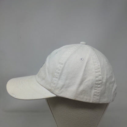 American Eagle Slideback Hat Cream One Size Embroidered Logo 6 Panel