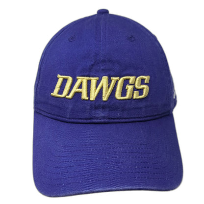 Adidas Washington Huskies NCAA Cap Blue Gold One Size Dawgs Logo Strapback Hat