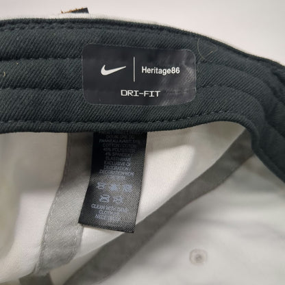 Nike Baseball Cap Gray OSFM Dri-Fit Boise Open Golf Leather Strapback Swoosh Hat
