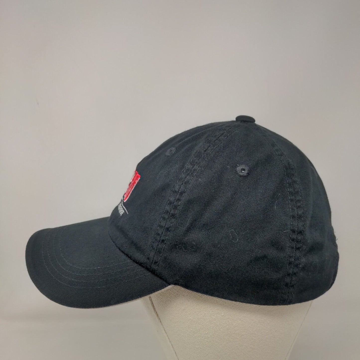 HCM Hells Canyon Machine Strapabck Hat Black One Size Adjustable Port Authority