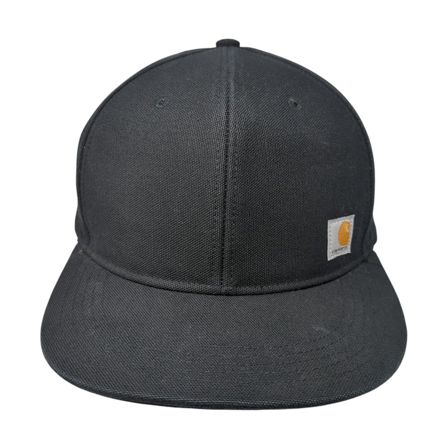 Carhartt Snapback Hat Black One Size Adjustable Embroidered Vented Holes
