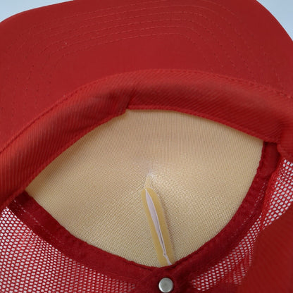 Ghost Riders Gun Fighters Oatman Arizona Snapback Trucker Hat Red OS Mesh Rope