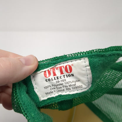 Small Town Coffee Co. Snapback Rope Trucker Hat Green One Size Otto