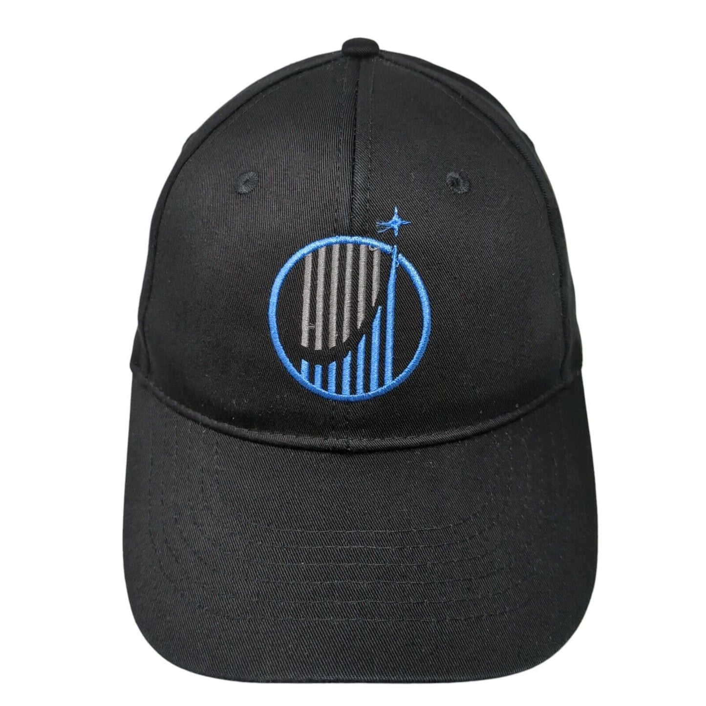Life Surge Snapback Hat Black One Size Embroidered 6 Panel Adjustable