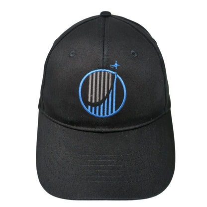 Life Surge Snapback Hat Black One Size Embroidered 6 Panel Adjustable