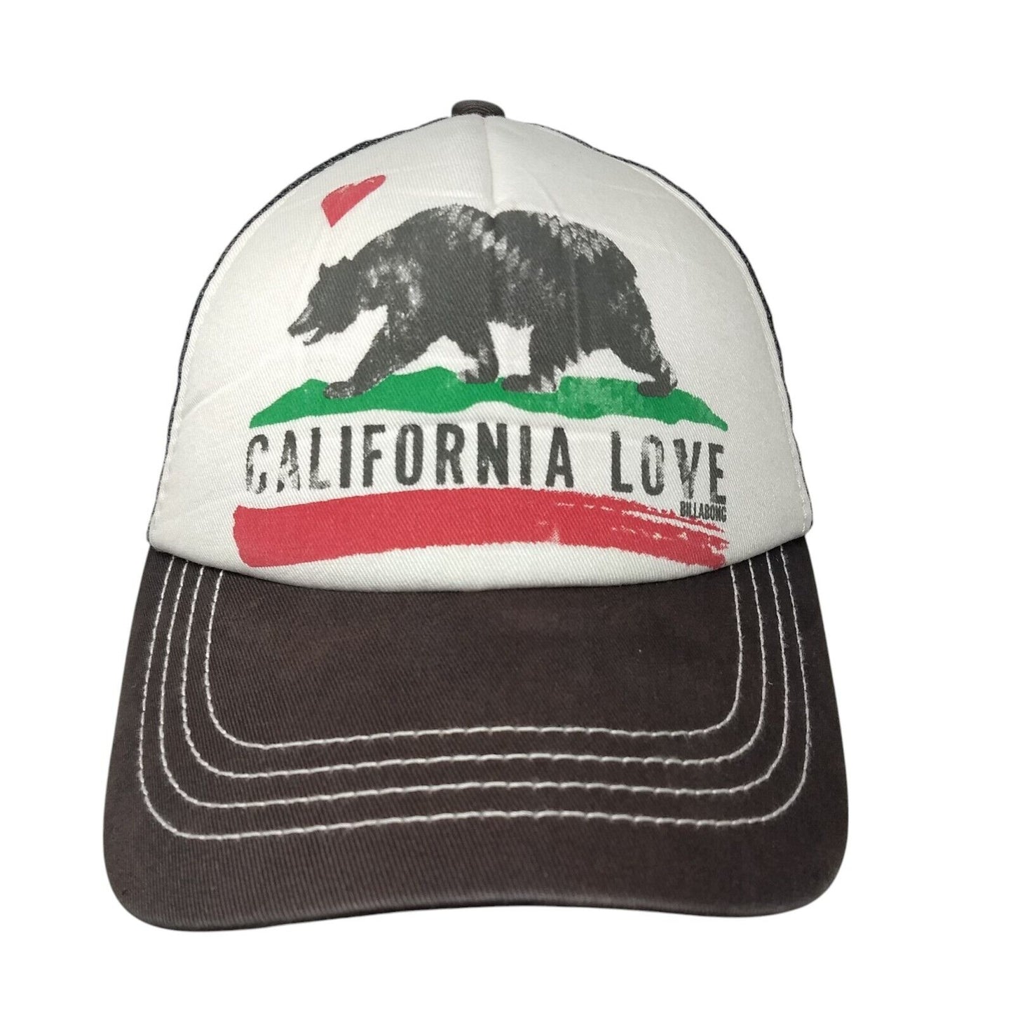 California Love Bear Snapback Trucker Hat Multicolor OSFA Billabong