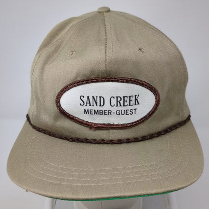 Derby Cap Sand Creek Member Guest Golf Rope Hat Brown Slideback OSFM USA Made