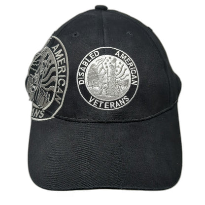 JPD Enterprises Baseball Cap Black One Size Disabled American Veterans Logo Hat
