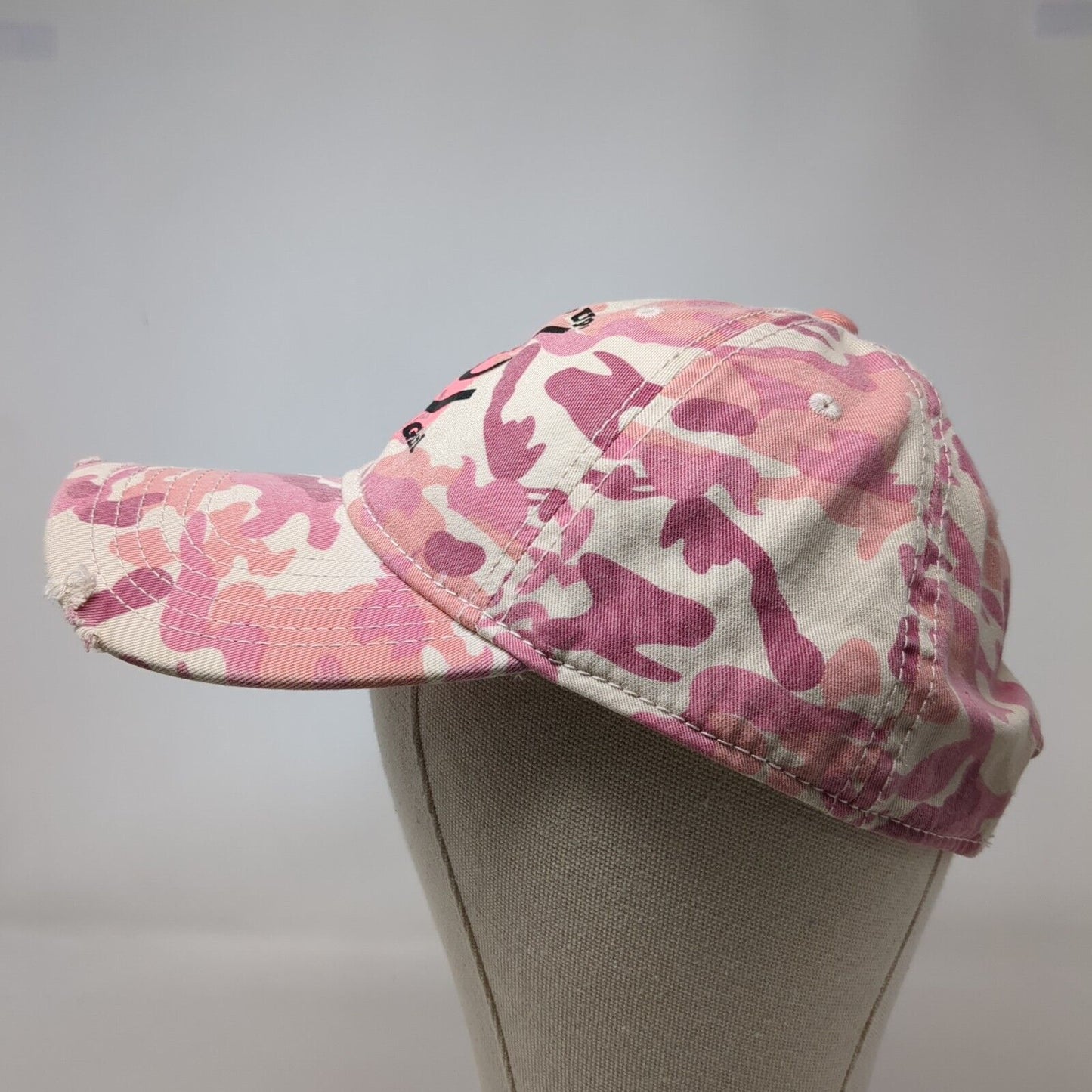 Buckle Up Tough Girl Strapback Hat Camouflage OSFM Adjustable Otto