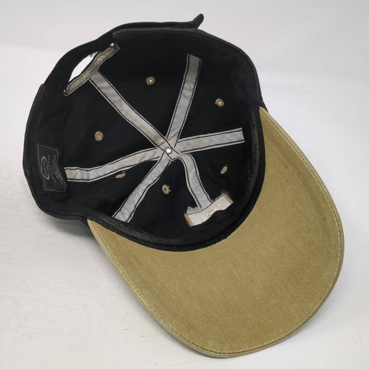 Ouray Sportswear Baseball Cap Black One Size JBL Logo Strapback 2-Tone Hat