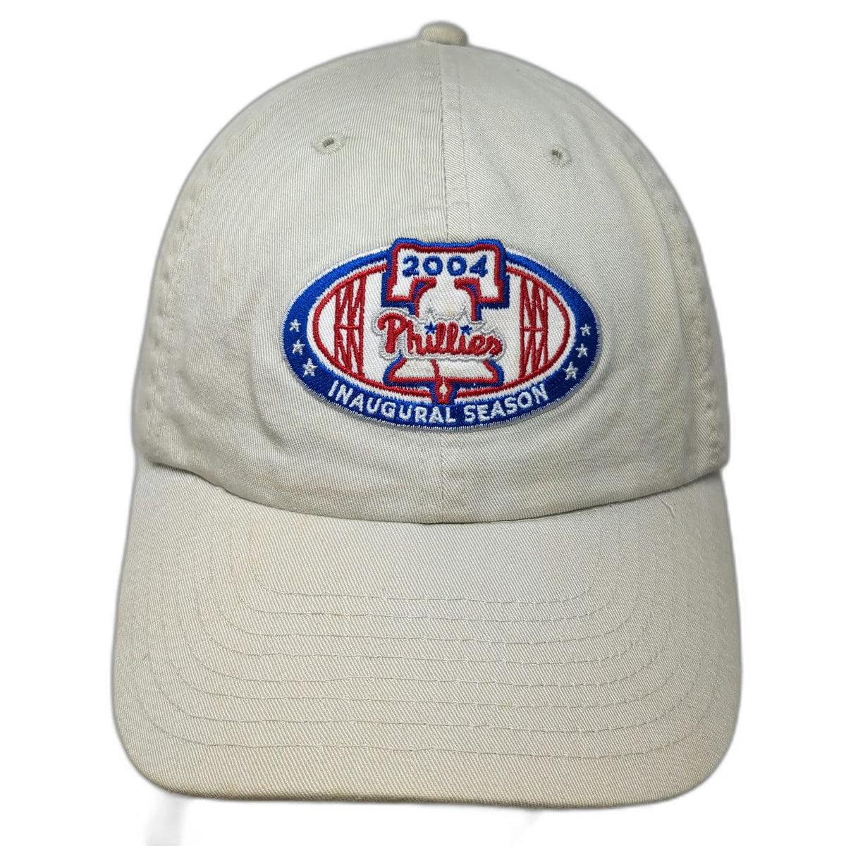 Baseball Cap Beige One Size Phillies 2004 Citizens Bank Park McDonalds Logo Hat