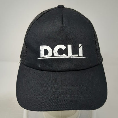 HitWear Trucker Hat Black One Size Mesh Back Snapback DCLI Graphic Logo Cap