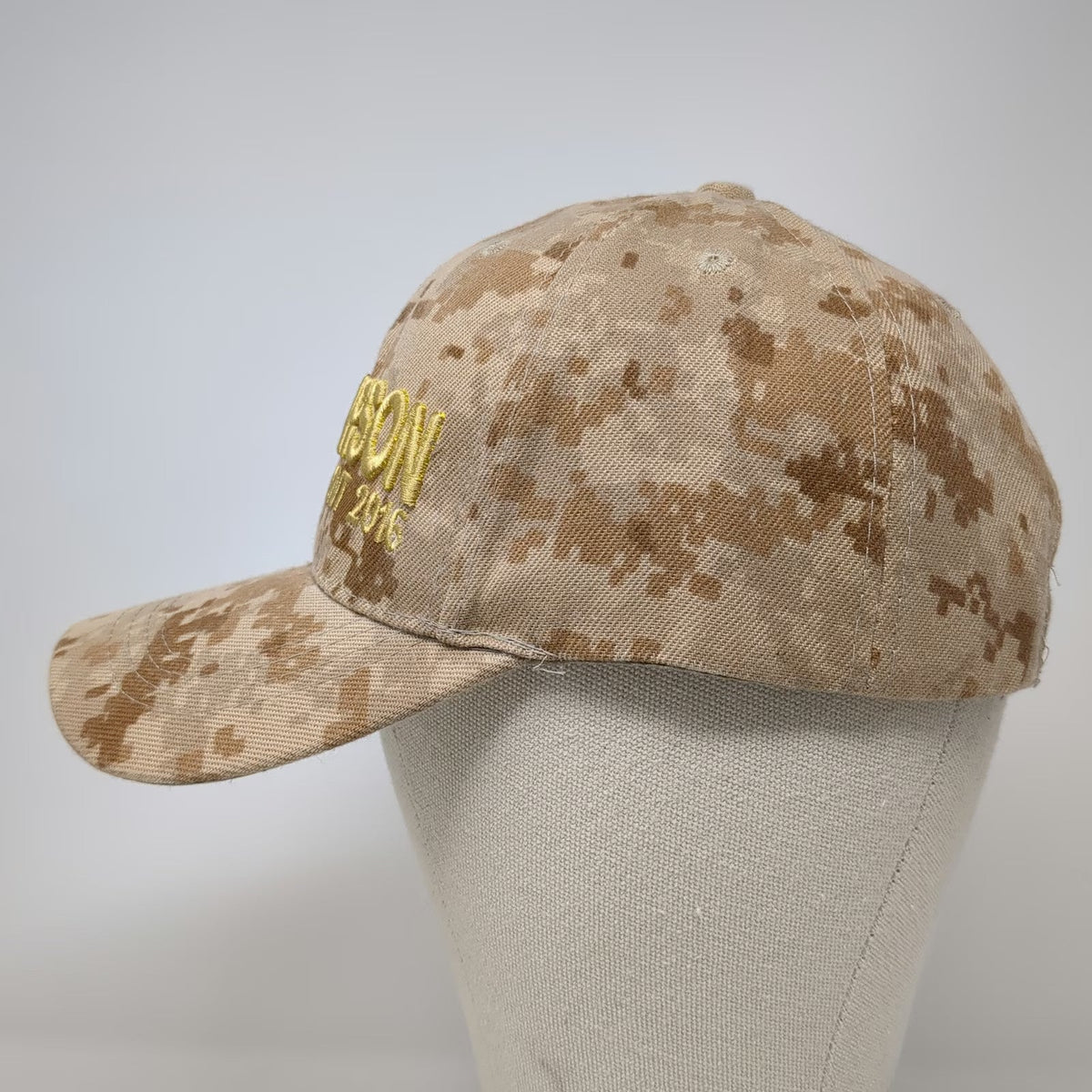 Ben Carson For President 2016 Baseball Cap Hat Digital Camo Beige One Size Gold