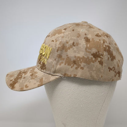 Ben Carson For President 2016 Baseball Cap Hat Digital Camo Beige One Size Gold