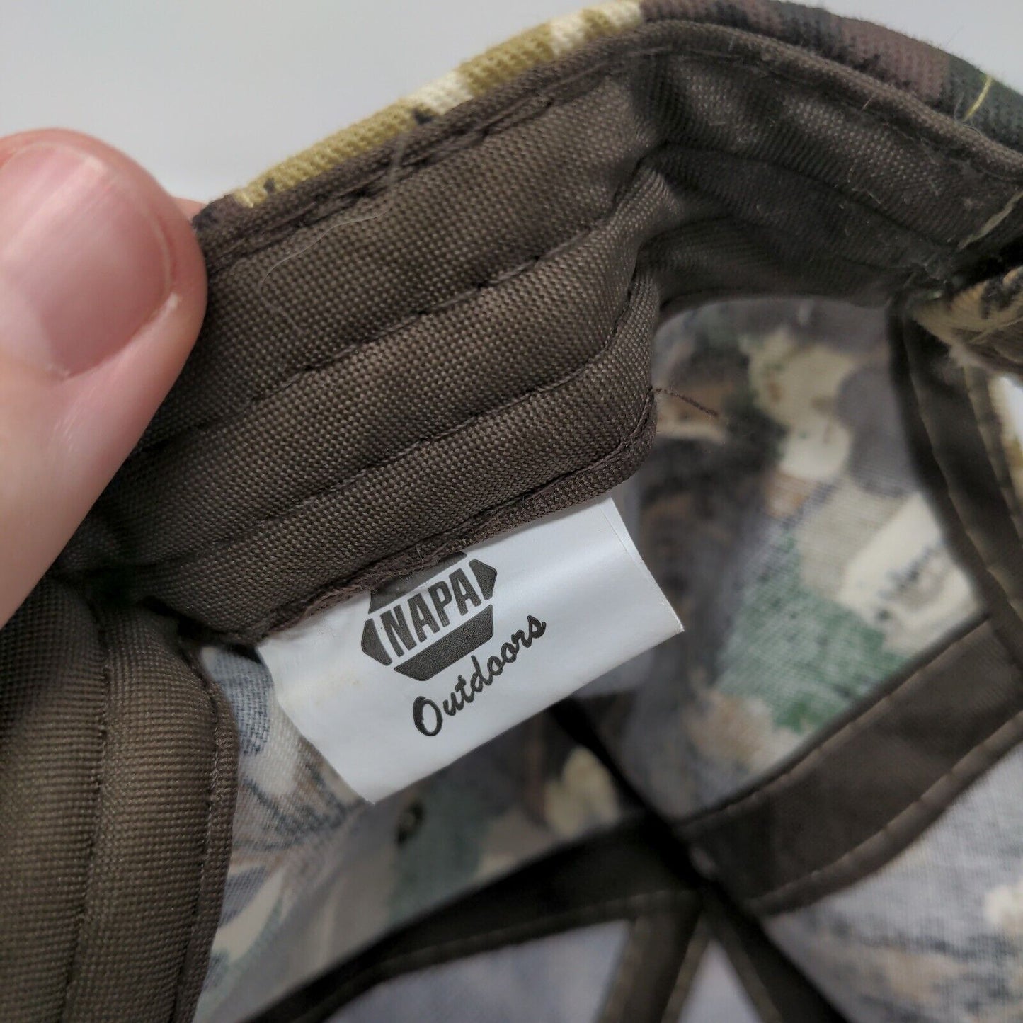 NAPA Outdoors Strapback Hat Camouflage OSFM Adjustable Embroidered
