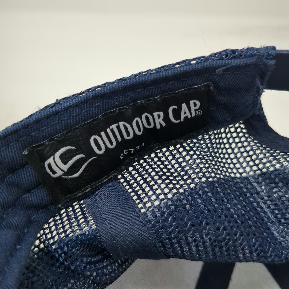 Outdoor Cap ChemTreat Trucker Hat Gray Blue One Size Snapback Mesh Back Graphic