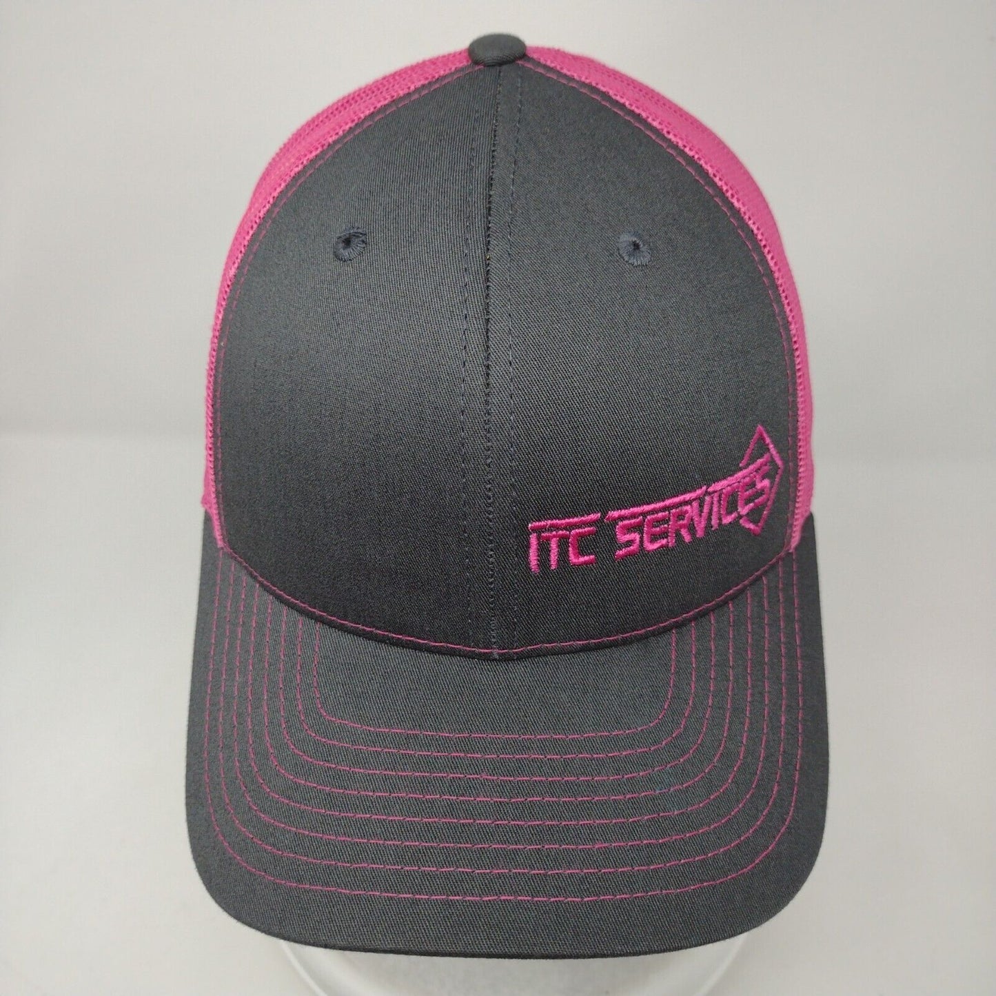 ITC Services Snapback Trucker Hat Multi OSFA Mesh Back Colorblock