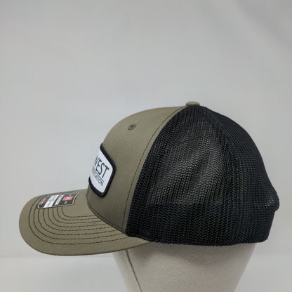 Far West Agribusiness Association Snapback Trucker Hat Green OSFA Mesh Back