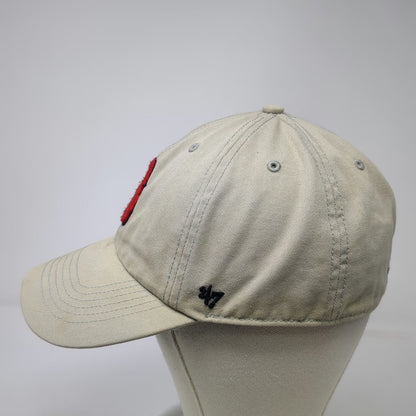 Boston Red Sox MLB '47 Baseball Cap Beige M Fitted Hat Green Underbrim Logo
