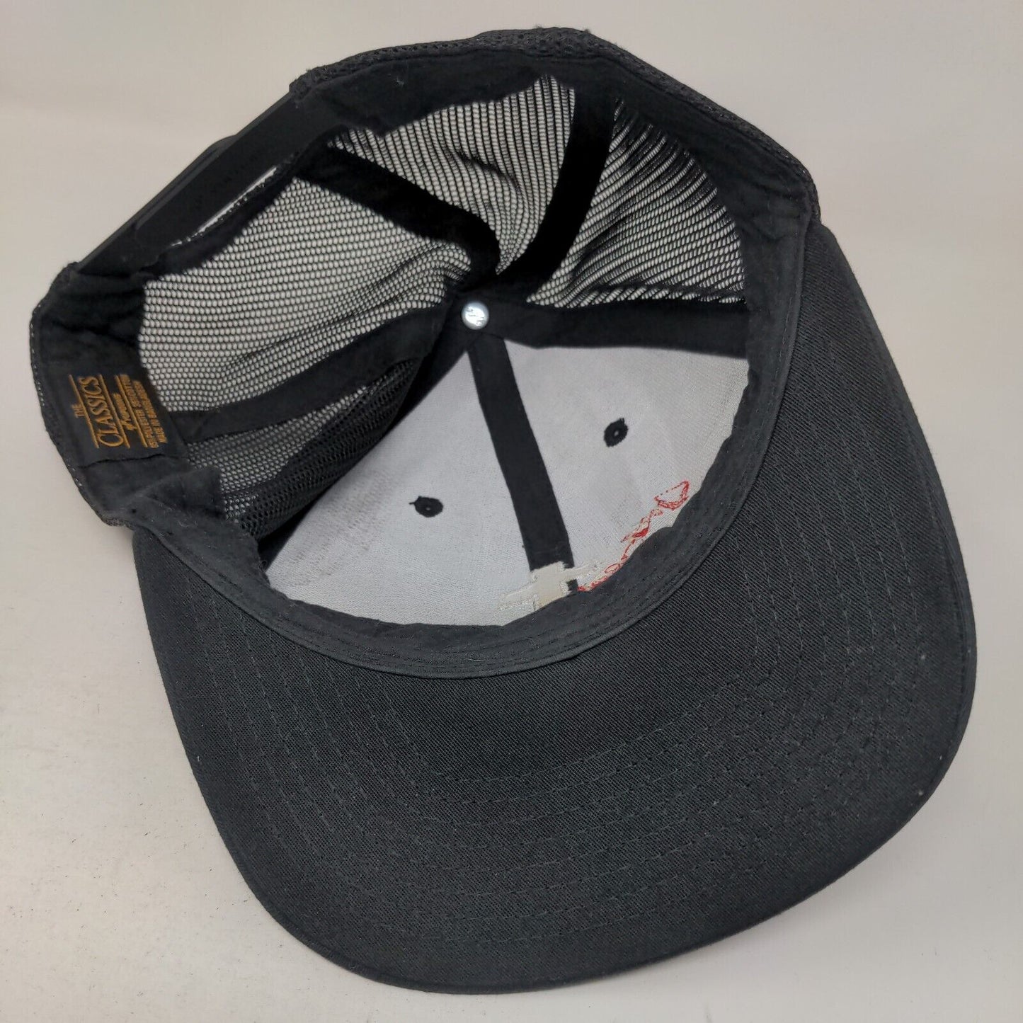 Good News Snapback Trucker Hat Black One Size Adjustable Mesh Back Yupoong