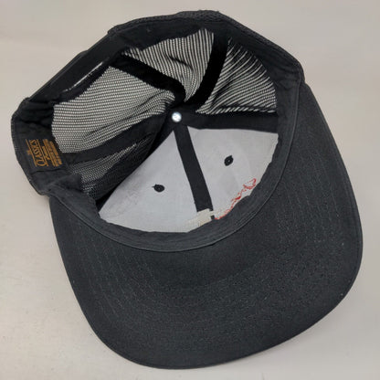 Good News Snapback Trucker Hat Black One Size Adjustable Mesh Back Yupoong