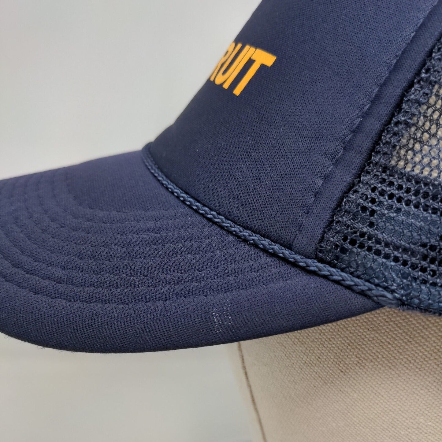 Recruit Snapback Trucker Hat Blue OSFM Adjustable Mesh Back Rope Otto