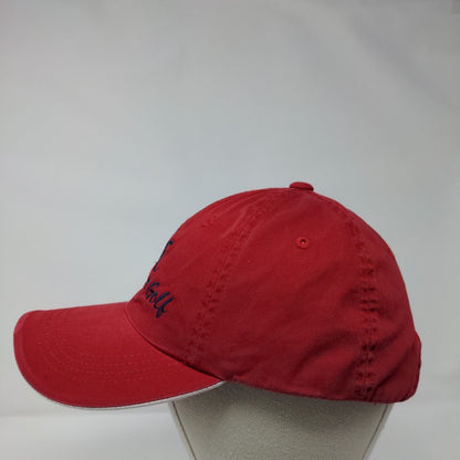 LC Warrior Golf Strapback Hat Red One Size Embroidered Port Authority