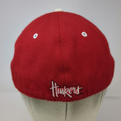 Nebraska Cornhuskers NCAA Zephyr Cap Red 7 3/8 Fitted Gray Underbill Wool Hat