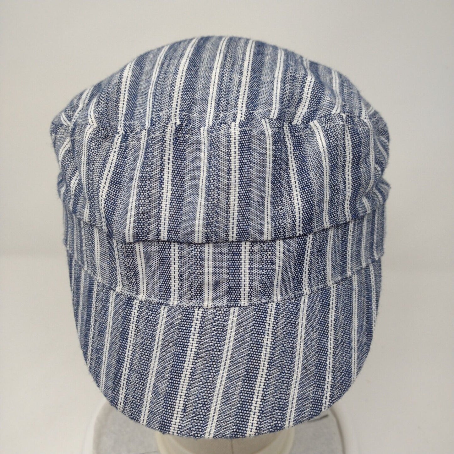 Unbranded Fitted Conductor's Cap Multicolor OSFA Stretch Striped Lightweight